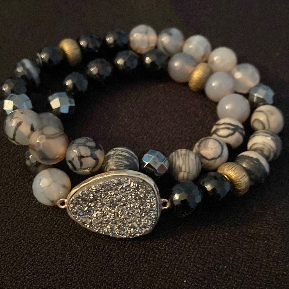 Silpada Ode to Geo Stretch Bracelet B3077. NIB.